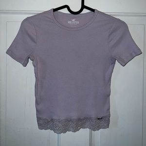 Hollister Baby Tee with lace